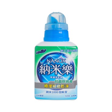 LION - TOP NANOX ANTI-BACTERIAL & ANTI-VIRUS COMPACT LIQUID DETERGENT - 500G