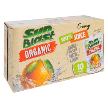 SUN BLAST - 有機100%果汁 - 橙汁 - 200MLX10