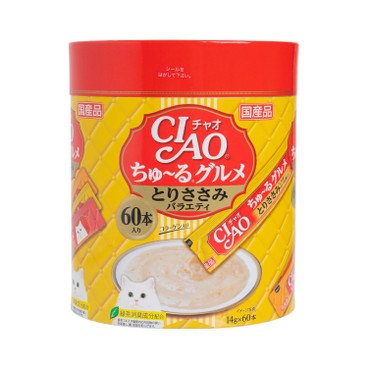 CIAO - 貓用雞肉味綜合肉醬條 (黃色) - 60'S