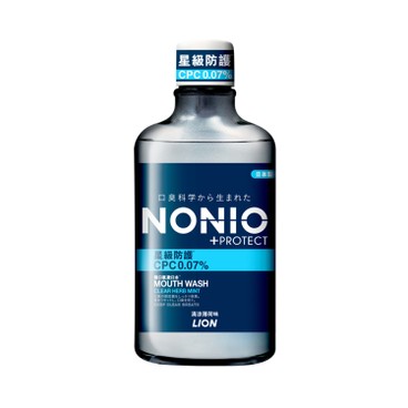 LION NONIO - +Protect Mouthwash (Clear Herb Mint) - 600ML