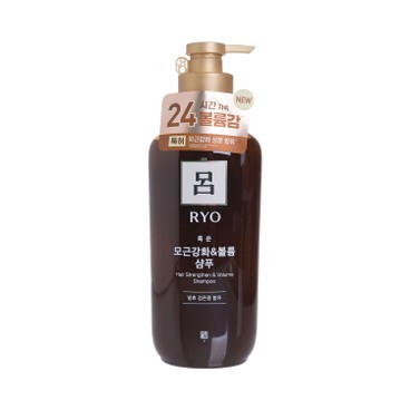RYO (PARALLEL IMPORTED) - HAIR STRENGTHEN & VOLUME SHAMPOO (BROWN) - 550ML