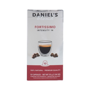 DANIEL'S BLEND 咖啡膠囊-特濃意式咖啡(14度) 10'S
