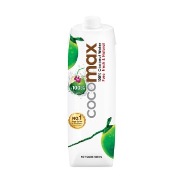 COCOMAX - 100% 天然椰青水-紙盒版 - 1L