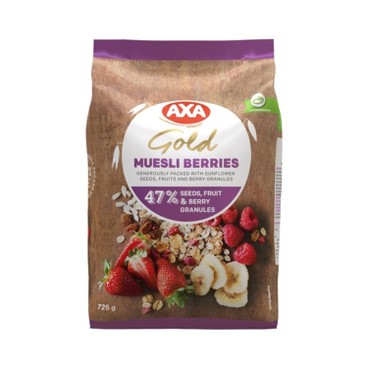 AXA - GOLD MUESLI - BERRIES (47% SEEDS, FRUIT & BERRY GRANULES) - 725G