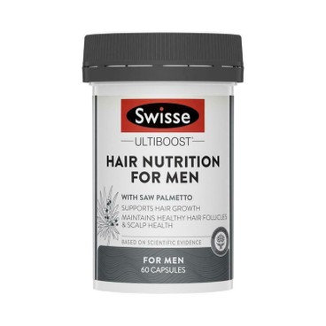 SWISSE(平行進口) - 男士養髮營養膠囊 - 60'S