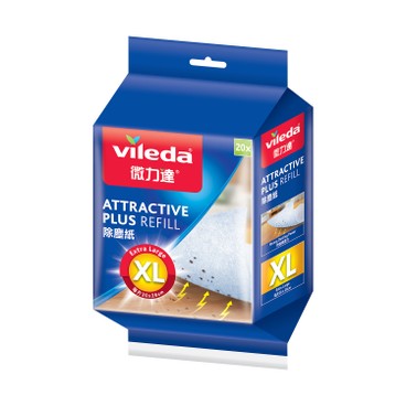 VILEDA - ATTRACTIVE PLUS REFILL XL - 20PCS