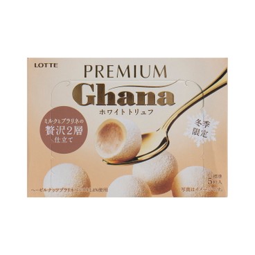 LOTTE - JAPAN LOTTE PREMIUM GHANA CHOCOLATE WHITE TRUFFLE - 49G