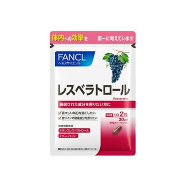 FANCL(平行進口) - 美白淡斑-白藜蘆醇葡萄籽精華膠囊 (30日) - 60S