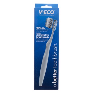WORLD WIDE DAILY - V-ECO BETTER TOOTHBRUSH - STAINLESS STEEL COLOR - PC