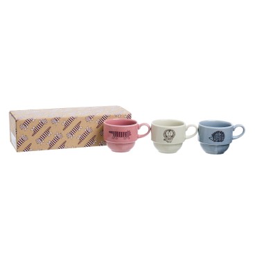 COMO LIFE - CERAMIC TRIO STUCK MUG CUP SET - SET
