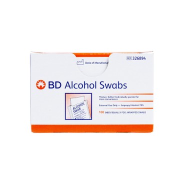 BD - ALCOHOL SWAB - 100'S