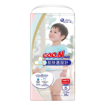GOO.N大王(香港行貨) - 肌快適嬰兒紙尿褲 (加大碼) "新舊包裝隨機" - 38'S