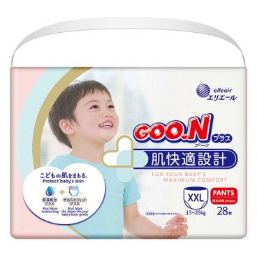 GOO.N大王(香港行貨) - 肌快適嬰兒紙尿褲 (加加大碼) - 28'S