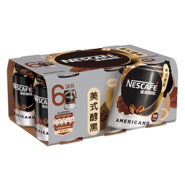 NESCAFÉ - AMERICANO COFFEE BEVERAGE CAN - 250MLX6