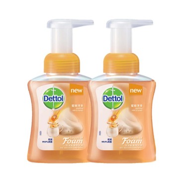DETTOL - FOAM HAND WASH-MILK&HONEY (TWIN PACK) - 250MLX2