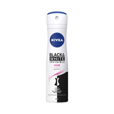 NIVEA - BLACK & WHITE INVISIBLE CLEAR SPRAY - 150ML
