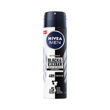 NIVEA - BLACK & WHITE INVISIBLE ORIGINAL SPRAY (FOR MEN) - 150ML
