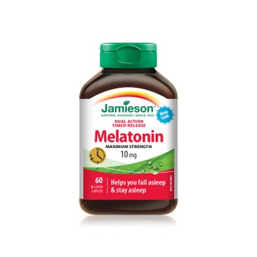 JAMIESON - MELATONIN 10MG DUAL ACTION - TIMED RELEASE - 60'S