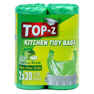 TOP-Z - Kitchen tidy bags Apple scent 15L - 60'S