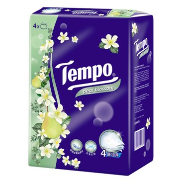 TEMPO - 四層抽取式袋裝面紙-水梨花香味 - 4'S