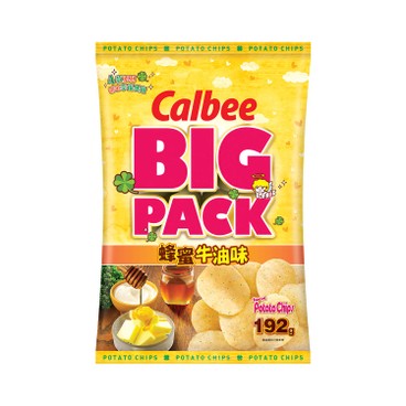 CALBEE - HONEY & BUTTER FLAVOURED POTATO CHIPS (BIG PACK) - 192G