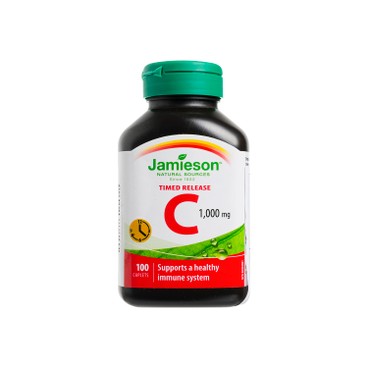 增美神 Jamieson (平行進口) - 特強時釋天然維他命C 1000毫克100粒 - 100'S