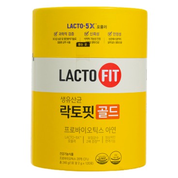 LACTO-FIT - 黃金腸健康益生菌(增量裝) - 120'S