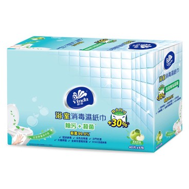 維達 - 浴室消毒濕紙巾 (原盒) - 40'SX6