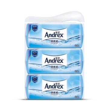 ANDREX - Moist Bath Tissue - 80'SX3