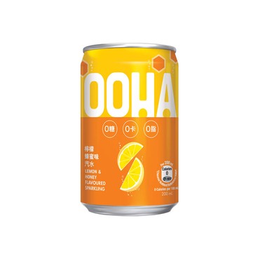 OOHA - LEMON & HONEY FLAVOURED SPARKING BEVERAGE (MINI CAN) - 200MLX6