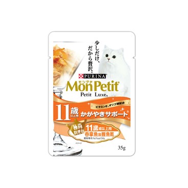 MON PETIT - Petit Luxe Pouch Senior 11+ - Tuna & Dry Bonito - 35G