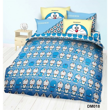 CHERRY - Bedding Set-100% Cotton 852 Threads Cartoon Series - Doraemon (Queen) - PC
