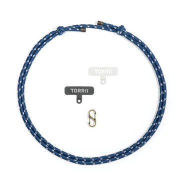 Torrii - Knotty adstable phone strap 6mm - Blueberry - PC