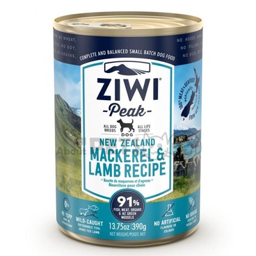 Ziwipeak - Ziwipeak - 鮮肉狗罐頭 - 鯖魚羊肉配方 390g [CDML] - PC