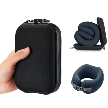 EASYNAP - EASYNAP 便攜記憶海綿頸枕 深藍色 - PC