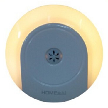 HOME@dd - LED節能小夜燈 (智能感光加手動開關)-黃光 (白色) - PC