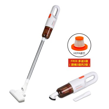 HOME@dd - Ultra Light Cordless Handheld & Floor Brush Vacuum Cleaner-White - PC