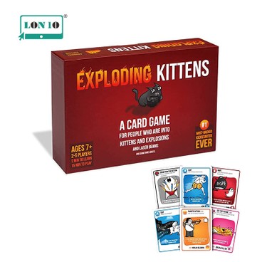LON10 - All English Leisure Party Games Card Bomb Cat - Red Box（ BAD) - PC