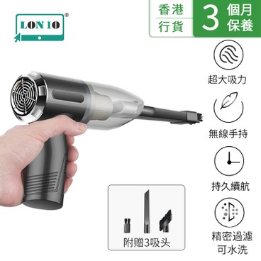 LON10 - Portable handheld gun type mini wireless dust mite vacuum cleaner - PC