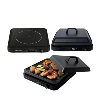 RASONIC - RIC-S213B Compact Induction Cooker (13A/Tailor-made grill plate) (Black) [Authorized Goods] - PC