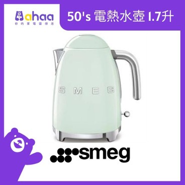 SMEG - KLF03PGUK 50's Standard Kettle 1.7L, Pastel Green - PC