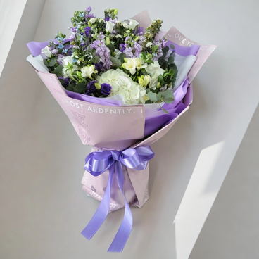 Flower Reservation - Grand Floral & Gift Shop - Flower Bouquet (Hydrangea, Japanese Jasmine, Freesia, - PC