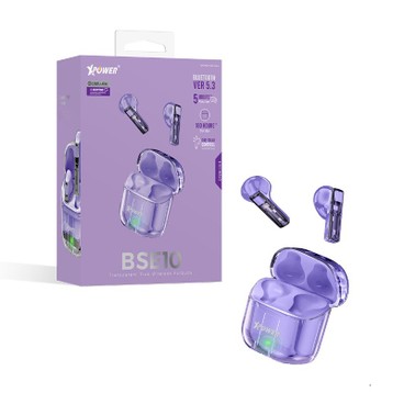 XPower - (紫色) BSE10 透明真無線藍牙5.3耳機 - PC