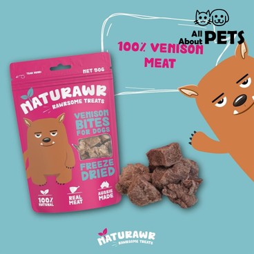OTHER - Naturawr - 100% Natural Freeze Dried Venison Bites Dog Snacks50g - PC