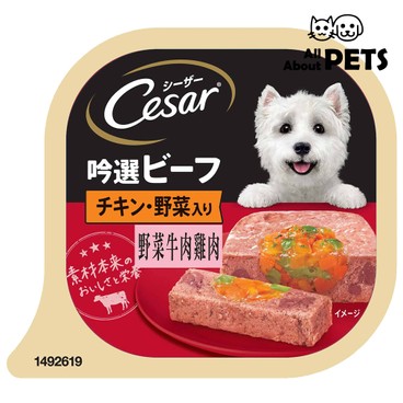 CESAR - Cesar Japanese-Chicken With Beef And Vegetables Flavor For Dogs 100g - PC