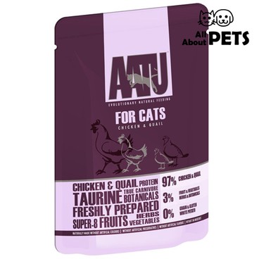 AATU - Chicken & Quail Whole Cat Complete Recipe Pouch Cat Food 85G - PC