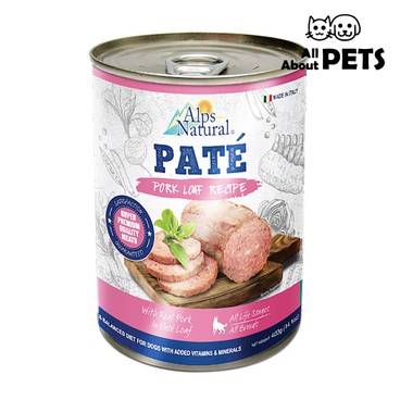 Alps Natural - 全犬罐-牧場豬肉肉醬罐 400克 - PC