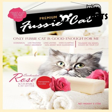 FUSSIE CAT - Enchanted Rose Scoopable Cat Litter 5L - PC