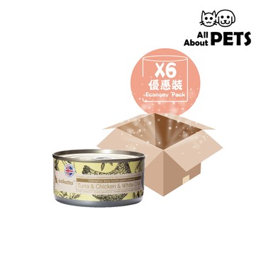 ASTKATTA - [6罐優惠] 強化關節-白鰹吞拿魚雞肉白蟹主食貓罐 170g - PC