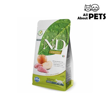 Farmina N&D - Feline Grain Free Boar & Apple Adult Recipe Dry Cat Food 1.5kg - PC